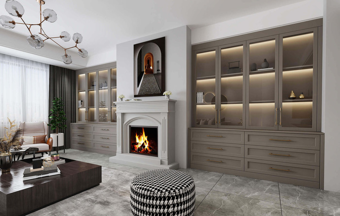 Alnwick Wardrobe Design In Stone Grey