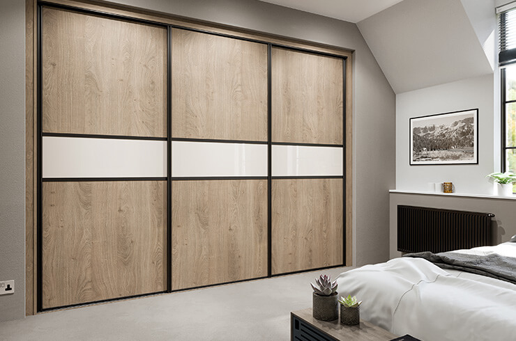Classic Black Frame With Grey Nebraska Oak